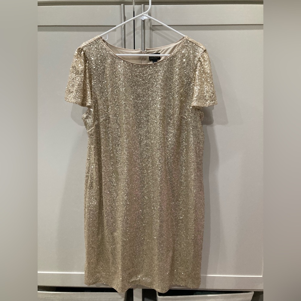 Gold sequin Worthington dress
